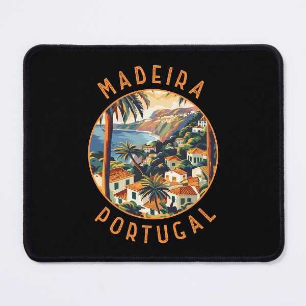 Item preview, Madeira Portugal Retro Distressed Circle designed and sold by KrisSidDesigns.