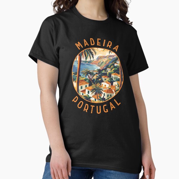 Artikel-Vorschau von Madeira Portugal Retro Distressed Kreis, designt und verkauft von KrisSidDesigns.