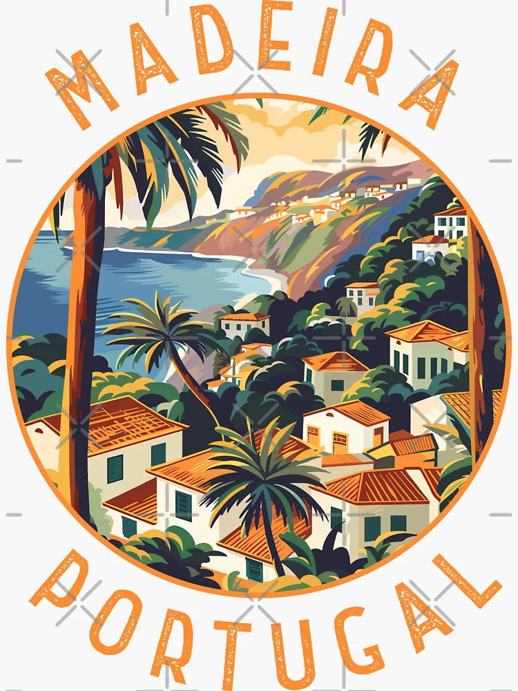 Autocollant En Vinyle Pour Pare-chocs Motif Drapeau De Madeira 120