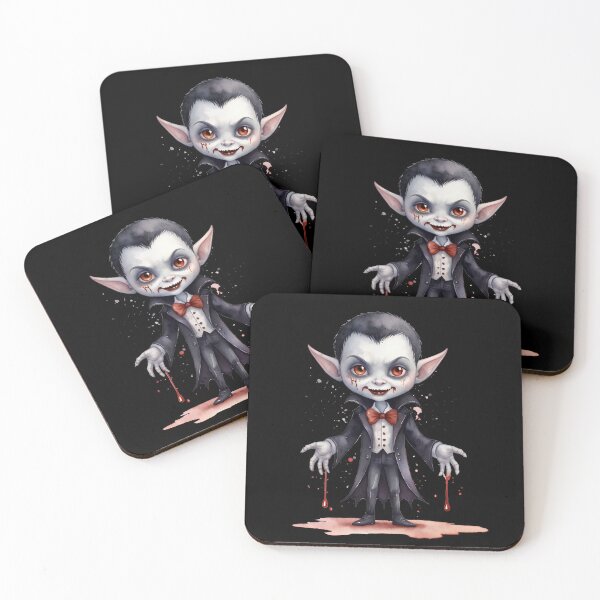 Item preview, Little Horrors - Cute Vampire Boy - Dracula's Son (Black Variant) designed and sold by Creep-Vault.