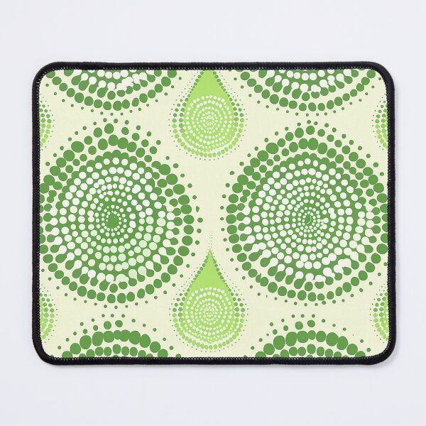 Item preview, Mandala pattern made up of dots. Green and white designed and sold by Dream scape  of Lucy.