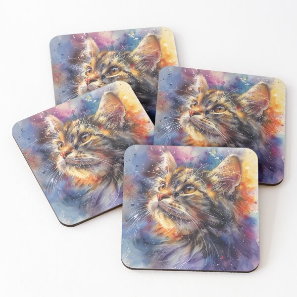 Item preview, Watercolor Cat Portrait Print, Customizable Cat Art, Beautiful Pet Wall Art, Perfect Gift for Cat Enthusiasts designed and sold by SavageKitties.