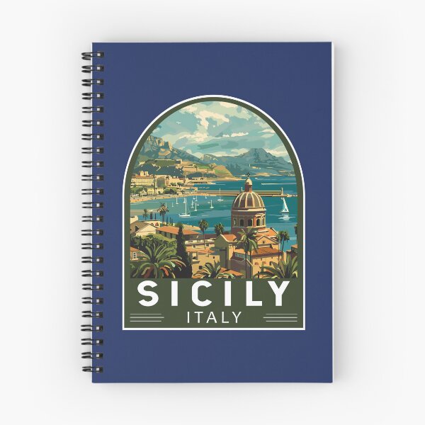 Item preview, Sicily Italy Travel Art Emblem designed and sold by KrisSidDesigns.