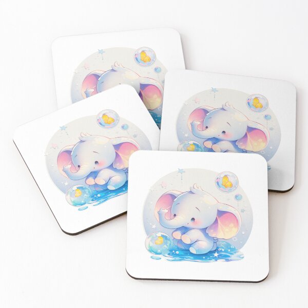 Item preview, Elephant // Cute Elephant art // Elephants // children // Bubbles // Baby Elephant designed and sold by SMARTKIT  DESIGNAGENCY.