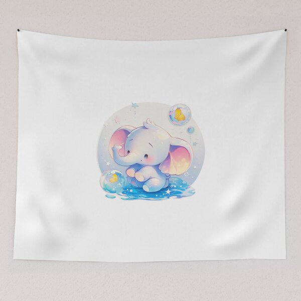 Item preview, Elephant // Cute Elephant art // Elephants // children // Bubbles // Baby Elephant designed and sold by SMARTKIT  DESIGNAGENCY.