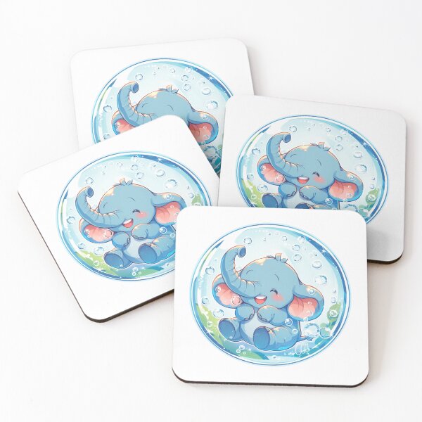 Item preview, Elephant // Cute Elephant art // Elephants // children // Bubbles // Baby Elephant designed and sold by SMARTKIT  DESIGNAGENCY.