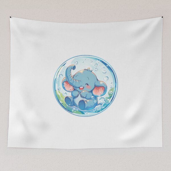 Item preview, Elephant // Cute Elephant art // Elephants // children // Bubbles // Baby Elephant designed and sold by SMARTKIT  DESIGNAGENCY.