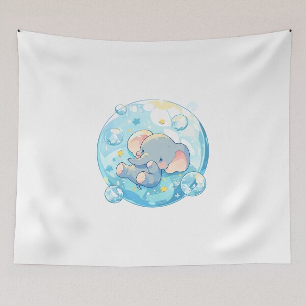 Item preview, Elephant // Cute Elephant art // Elephants // children // Bubbles // Baby Elephant designed and sold by SMARTKIT  DESIGNAGENCY.