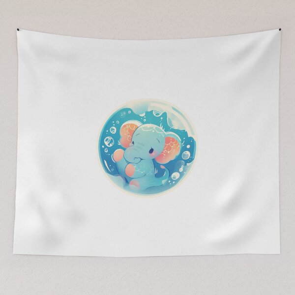 Item preview, Elephant // Cute Elephant art // Elephants // children // Bubbles // Baby Elephant designed and sold by SMARTKIT  DESIGNAGENCY.