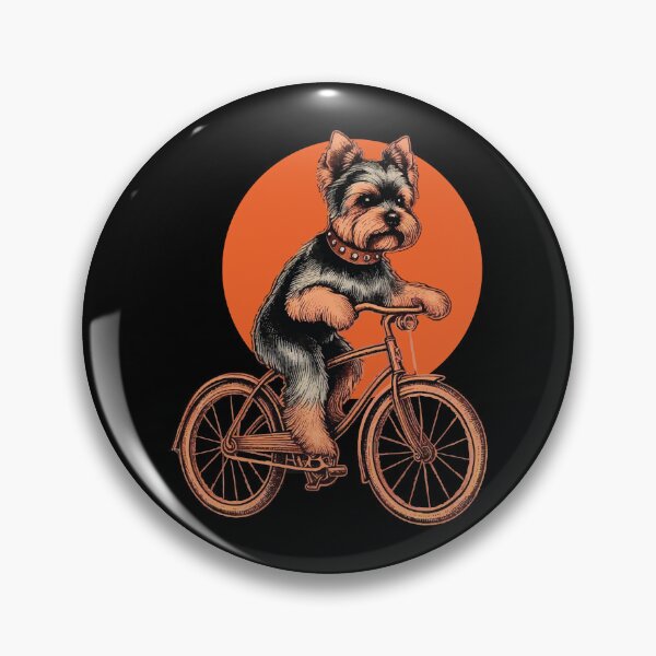 Item preview, Yorkshire Terrierdog riding a bicycle designed and sold by JawArts.