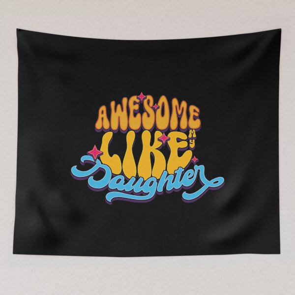 Item preview, Retro Awesome Like My Daughter - Fathers Day designed and sold by Whimsical  Thinker.