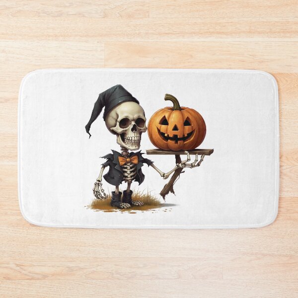 Item preview, Little Horrors - Skeleton and Pumpkin (White Variant) designed and sold by Creep-Vault.