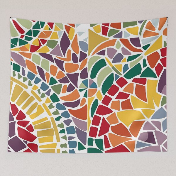 Artikelvorschau, Geometrisches Muster, bunte Mosaikfliesen, nahtloses Muster, Design, Malerei, 3D-Kunst entworfen und verkauft von Charlygood.