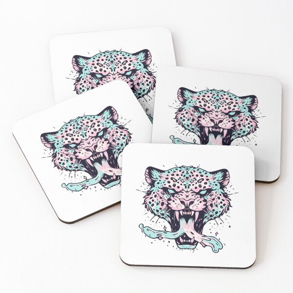 Item preview, Pastel Cheetah head designed and sold by Emegan Print Art.