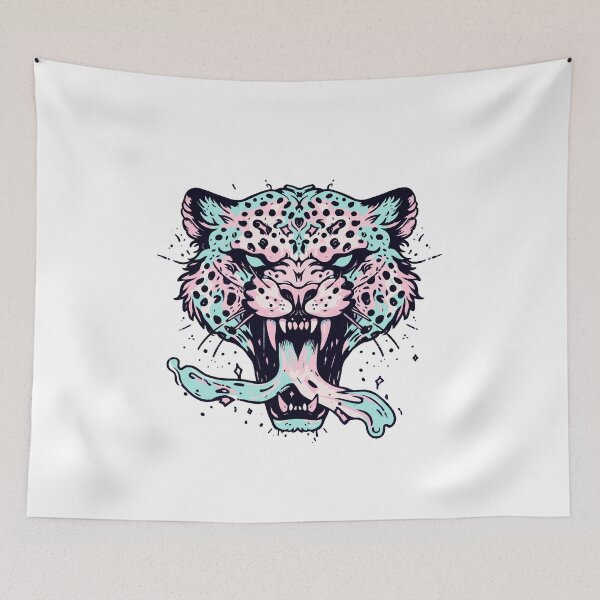 Item preview, Pastel Cheetah head designed and sold by Emegan Print Art.
