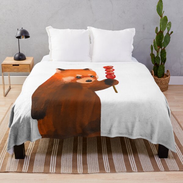 Item preview, Red Panda Holding a Tanghulu designed and sold by KaylasKards.