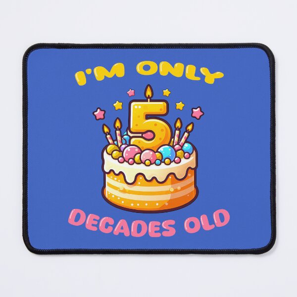 Item preview, I'm Only 5 Decades Old happy 50th birthday humor designed and sold by AlchemyColor.