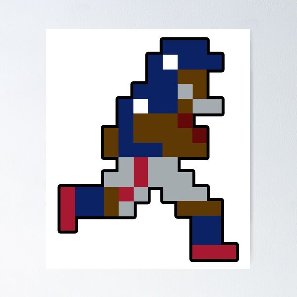 Item preview, 8-Bit New York Retro Pixel Football Player designed and sold by Bo-Bros-Tees.