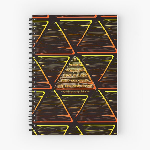 Item preview, A pyramid is built one stone at a time. Build your wealth with consistent effort | Quote from the Pharaohs designed and sold by ShabayekShop.