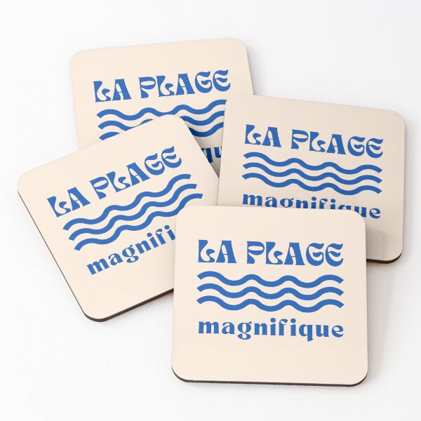 Aperçu de l'œuvre La Plage Magnifique Côte d'Azur Idée Cadeau Côte d'Azur créée et vendue par JeSuisAgnes.