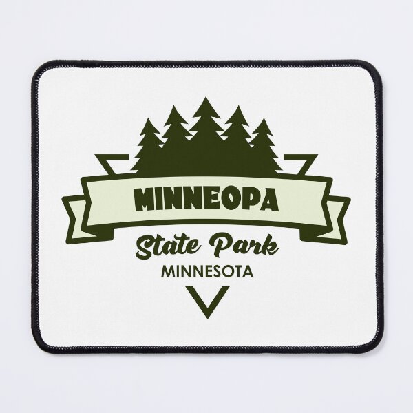 Item preview, Minneopa State Park Minnesota Trees And Ribbon designed and sold by bivenart.