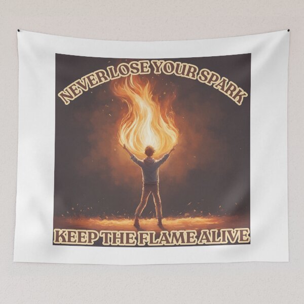 Item preview, Never Lose Your Spark, Keep your Flame alive designed and sold by FitEnvy.