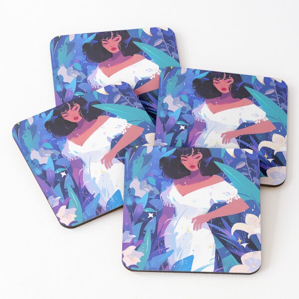 Item preview, Aesthetic Cute Floral Girl designed and sold by The Deep Studio.