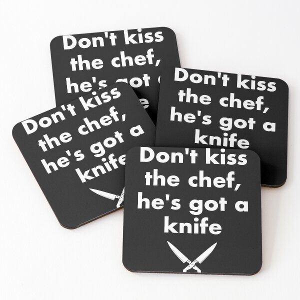 Item preview, Don't kiss the chef, he's got a knife designed and sold by FanWare.