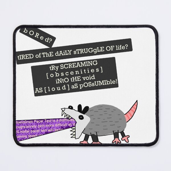 Item preview, Possum Screams About The Struggles of Life designed and sold by PossumTheBrave.
