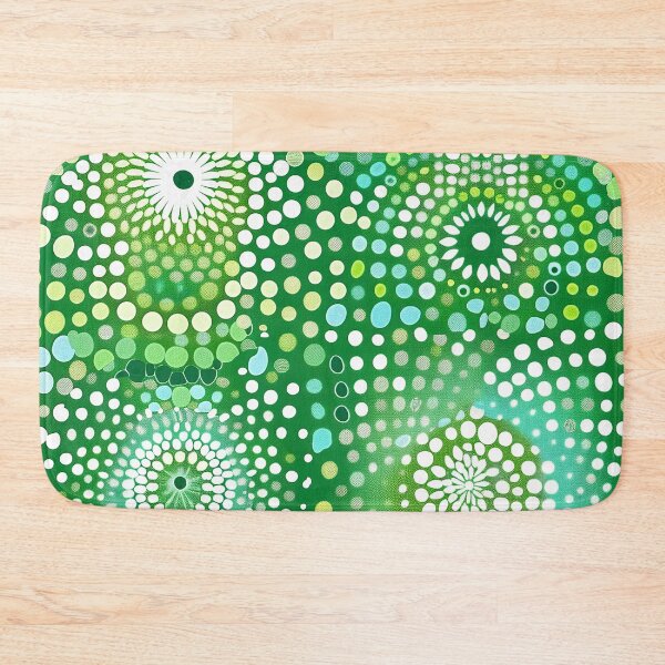 Item preview, Mandala pattern made up of dots. Green white and light blue designed and sold by Dream scape  of Lucy.