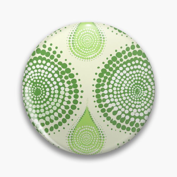 Item preview, Mandala pattern made up of dots. Green and white designed and sold by Dream scape  of Lucy.