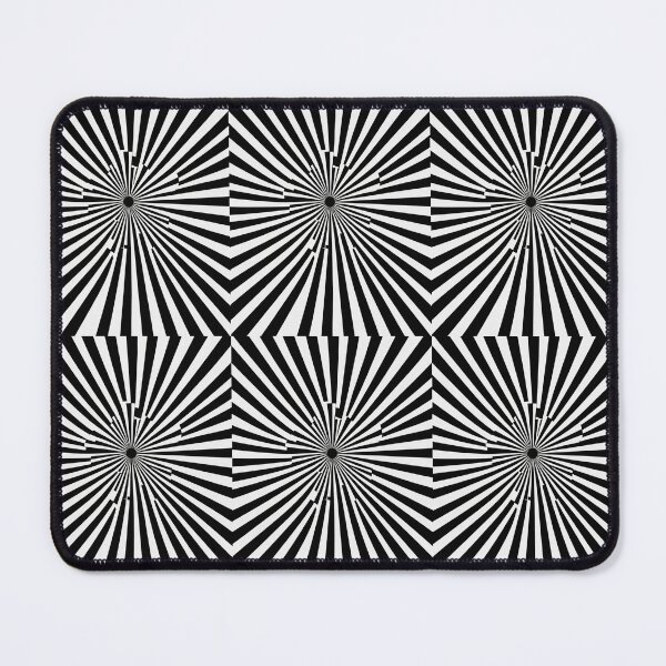 Item preview, Optical illusion, black, white, exploding, explosion, star, burst, tunnel, designed and sold by cheekylorns.