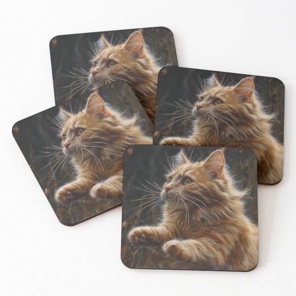 Item preview, Whimsical Cat Playing Print, Fun and Vibrant Cat Art designed and sold by SavageKitties.