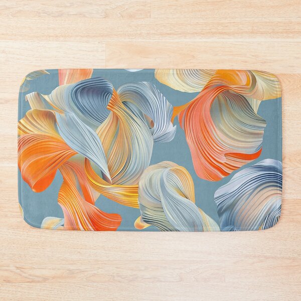 Item preview, Pattern with abstract fish shapes designed and sold by Dream scape  of Lucy.