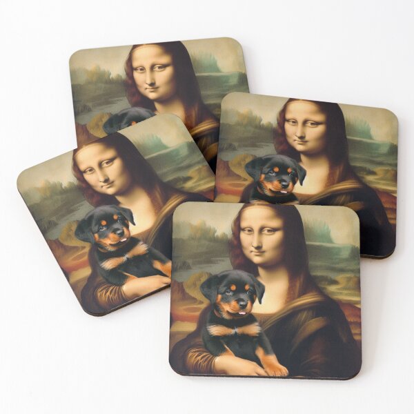 Item preview, Rottweiler Puppy & Monalisa designed and sold by 123ks.