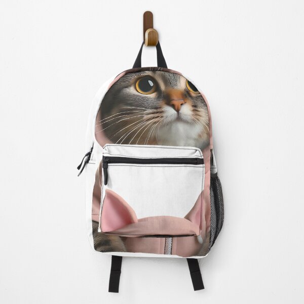 Item preview, very cute cat with a hoodie stands designed and sold by bernhagen.