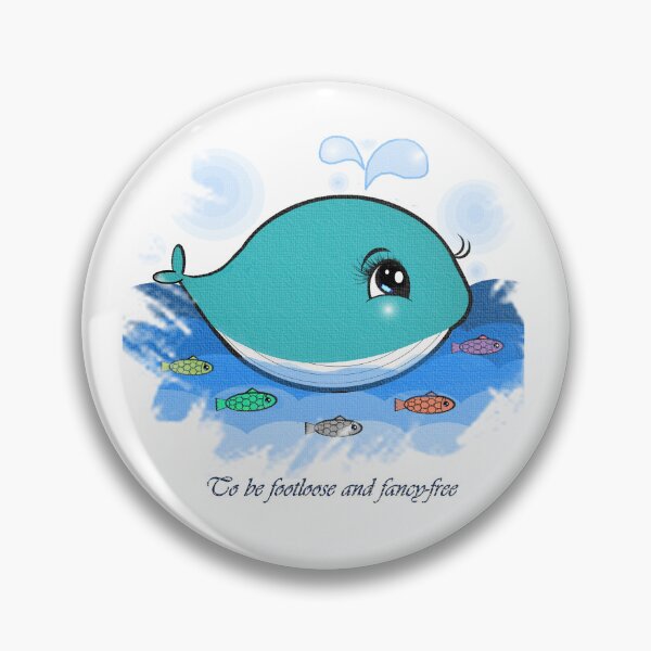 Item preview, Whale and fish -To be footloose and fancy-free  designed and sold by Shirley cute art .