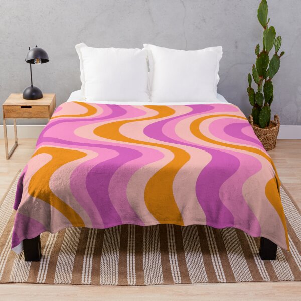 Item preview, Groovy Purple & Orange Waves designed and sold by newburyboutique.