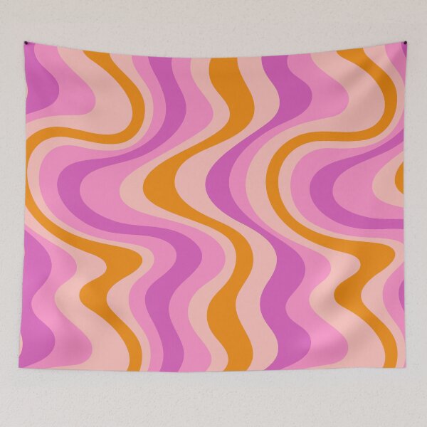Item preview, Groovy Purple & Orange Waves  designed and sold by newburyboutique.