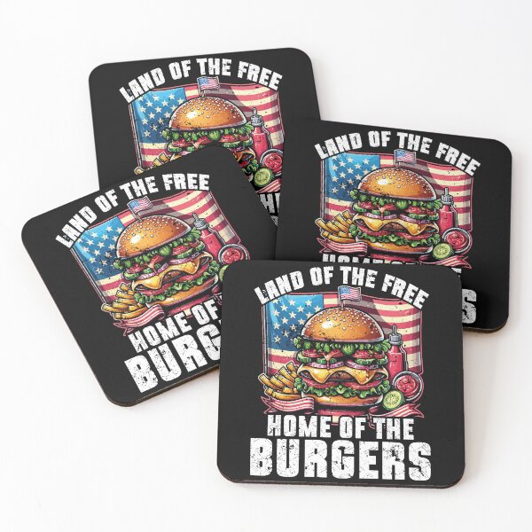 Item preview, Hamburgers American Home of the Burgers Patriotic Flag designed and sold by Maljonic.