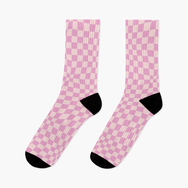 Item preview, Pastel Pink Checkered Warped Pattern designed and sold by newburyboutique.