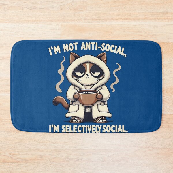 Item preview, I'm not antisocial. I'm Selectively Social designed and sold by Retro Occult.