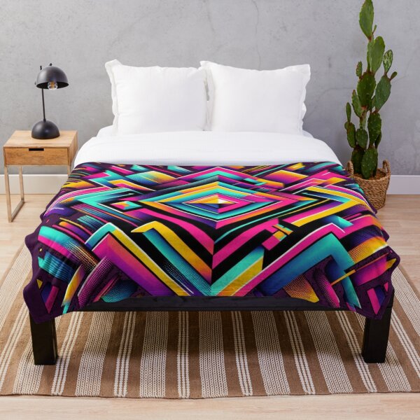 Item preview, Retro Aesthetic - Neon Geometric Extrusion designed and sold by PatrykT94.