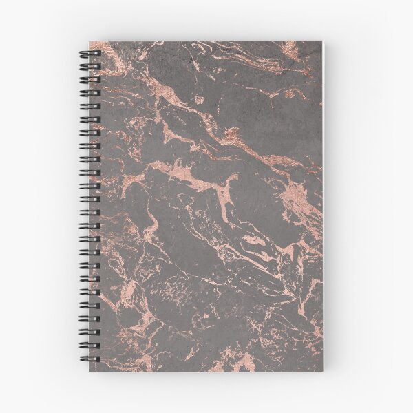 Item preview, Modern Grey cement concrete rose gold marble designed and sold by GirlyTrend.