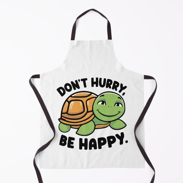 Item preview, Don't Hurry Be Happy! Funny Cute Turtle Pun designed and sold by PMCreative.