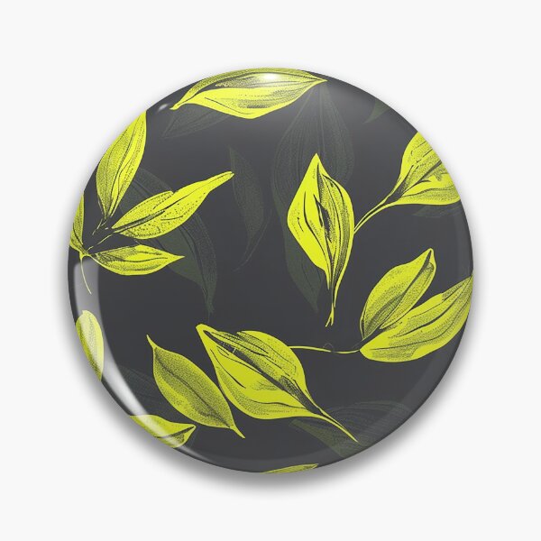 Item preview, Leaf pattern, neon yellow color on a gray background designed and sold by Dream scape  of Lucy.