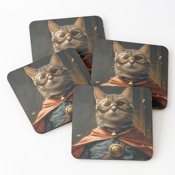 Artikelvorschau, SuperHeld Kitty Illustration, Fett digitale Katze Kunst entworfen und verkauft von SavageKitties.