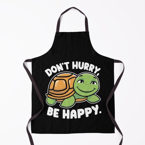 Item preview, Don't Hurry Be Happy! Funny Kawaii Turtle Pun designed and sold by PMCreative.