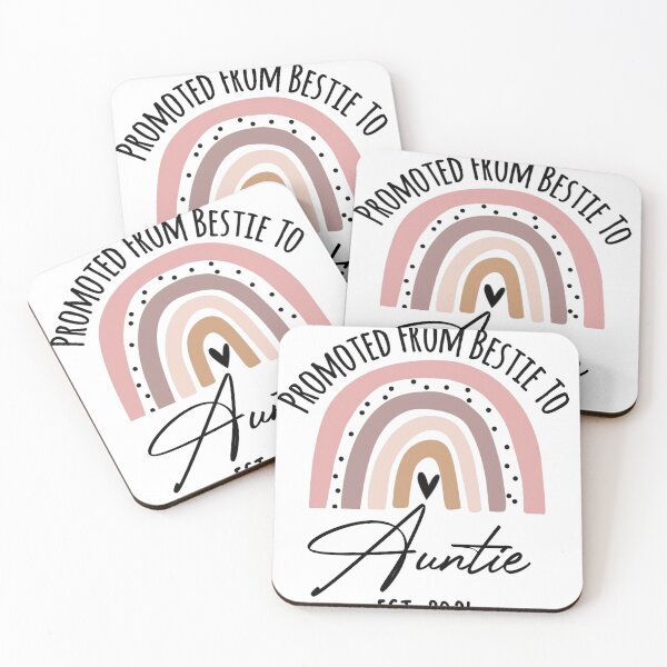 Item preview, Promoed From Bestie To Auntie EST 2024 designed and sold by FamilyGlowStore.