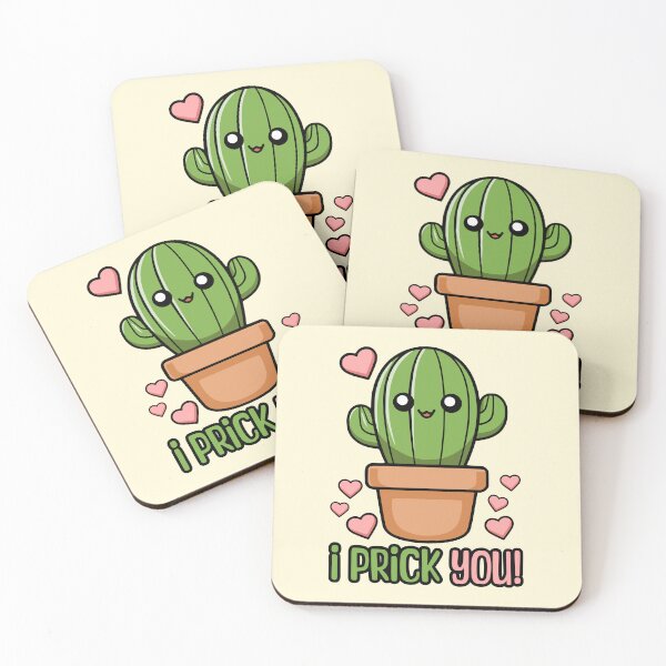 Item preview, I Prick You! Cute Cactus Pun designed and sold by PMCreative.